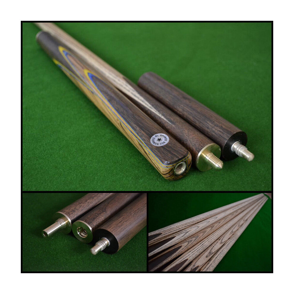 Stunning 3/4 Handmade 57 Inch Snooker Cue Ash Shaft and Rosewood Butt