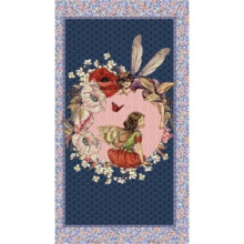 Elderberry Flower Fairies Fairy Printed Cotton Fabric Quilting Panel DDC8061