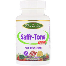 Paradise Herbs, Saffr-Tone, 60 Vegetariska Kapslar