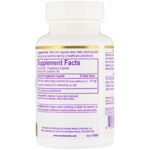 Saffr-Tone, 60 Vegetarian Capsules 1