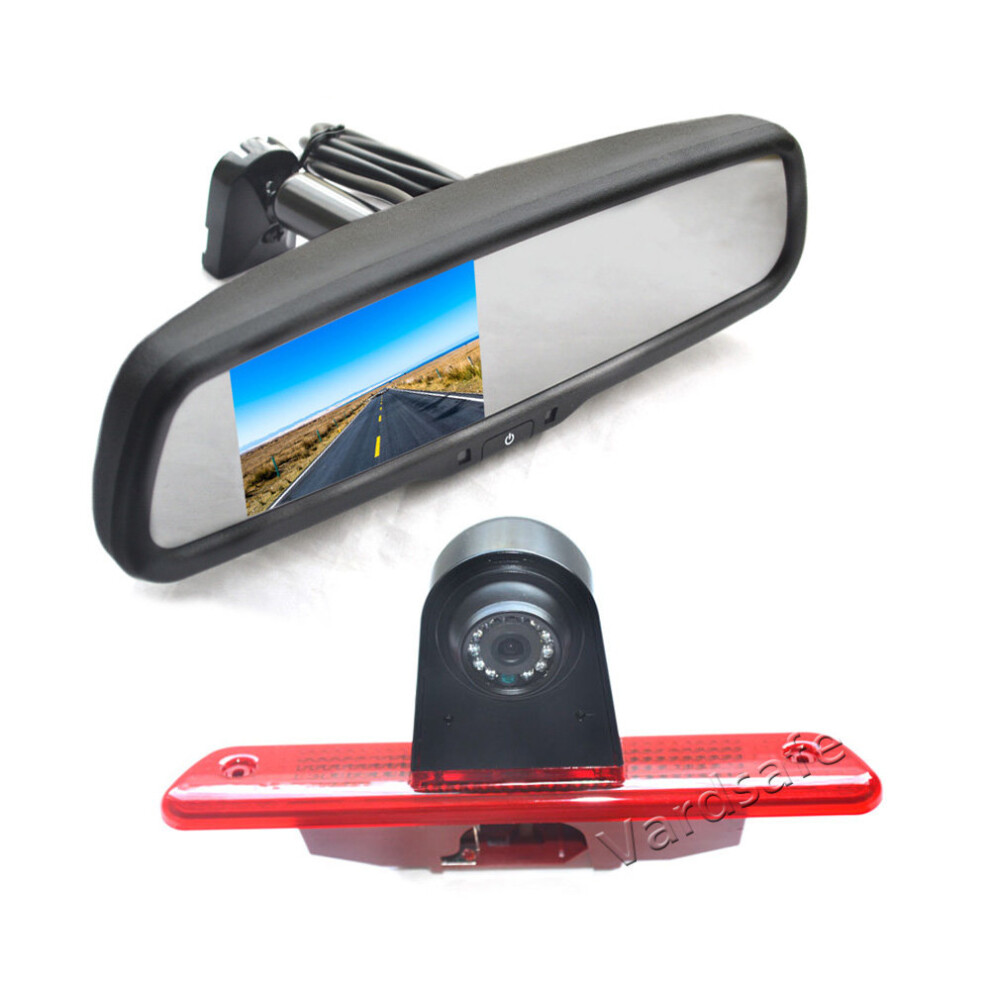 Vardsafe Vs572r Rear View Reverse Camera & Replacement Mirror Monitor For Citroen Jumpy / Peugeot Expert / Fiat Scudo / Toyota Proace 781827356517