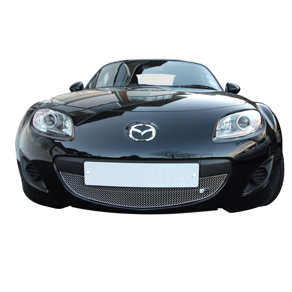 (Silver) Mazda Mx5 Mk3.5 Convertible - Lower Grille (2009 - 2012) Silver 5060448591176