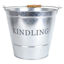 Manor Fireside Metal Galvanised Large Kindling Bucket