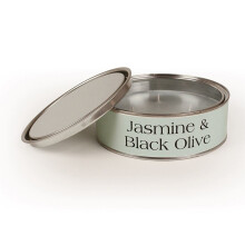 Pintail Candles Large 3 Wick Scented Candle Tin - Jasmine & Black Olive