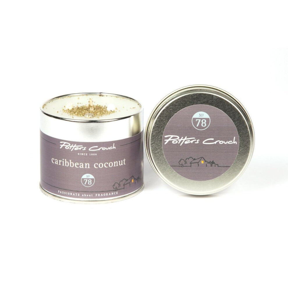 Potters Crouch Caribbean Coconut Scented Candle In Tin