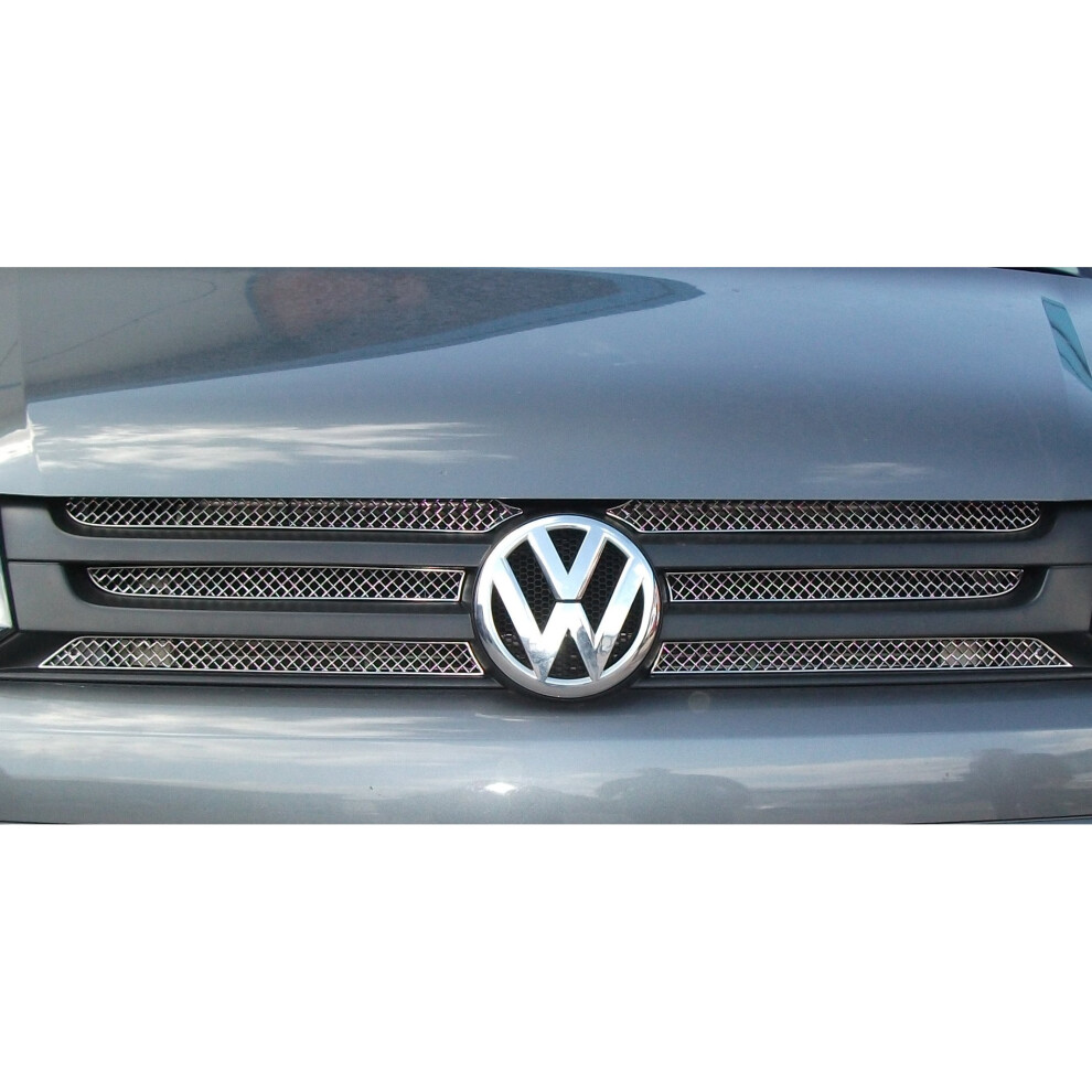 (Silver) Vw T5 Van - Upper Grille Set (2010 To 2015) Silver 5060448594320