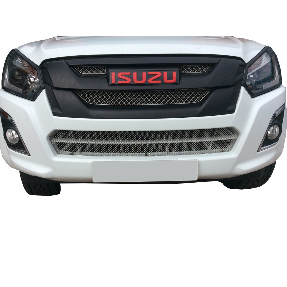 (Silver) Isuzu Dmax - Front Grille Set (2017 - ) Silver 5060468072655