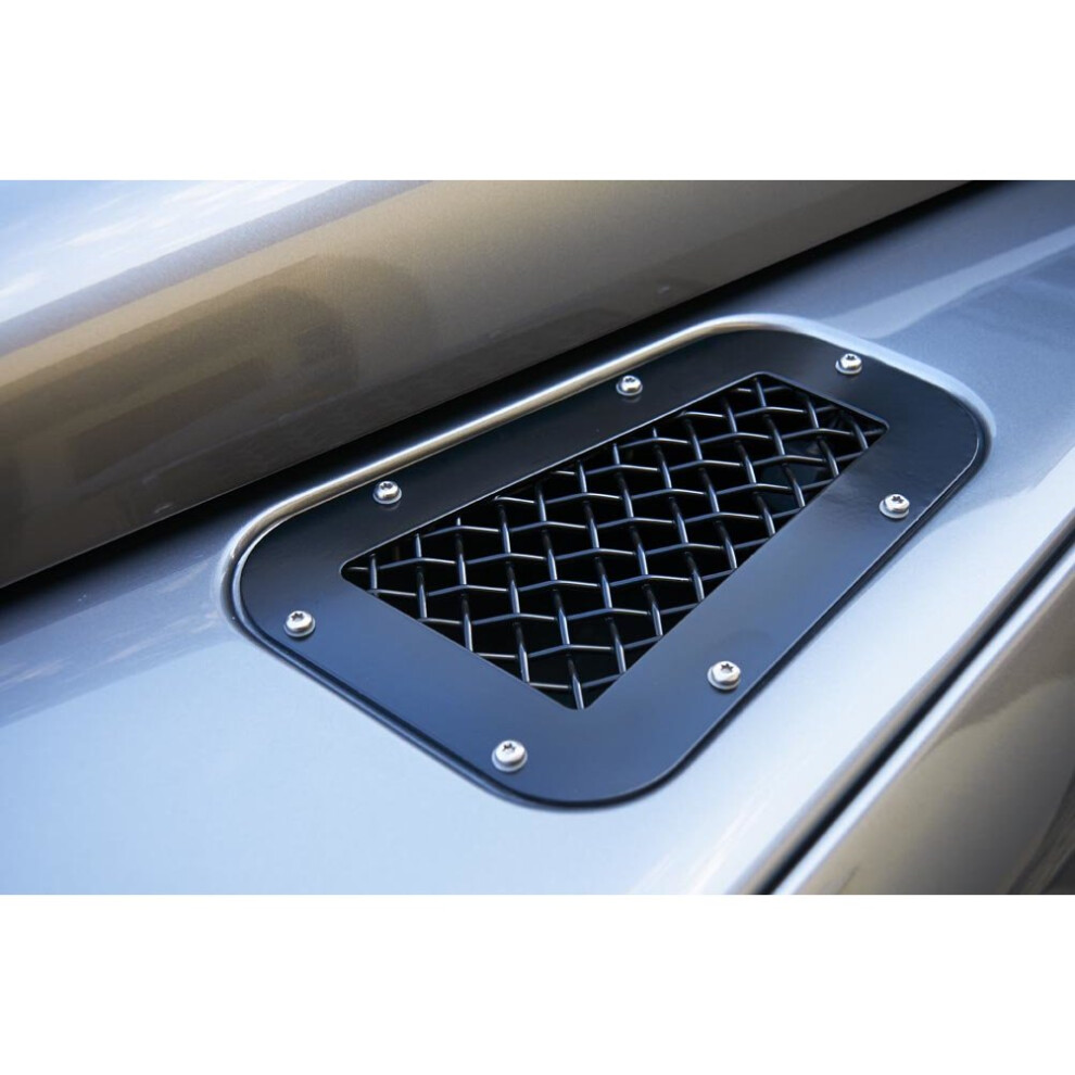 (Black) Landrover Defender Fender And Side Grille Set (2007 Onwards) Black 5060448595495
