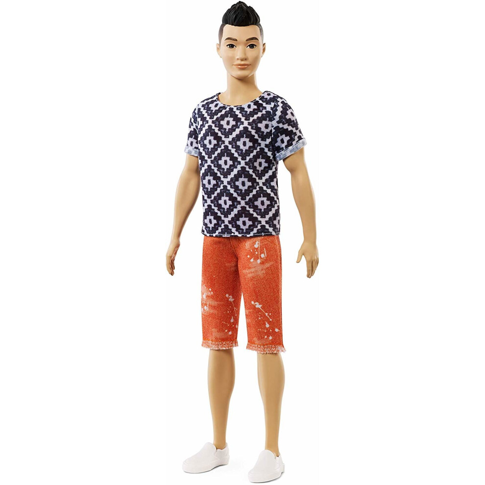 Barbie Ken Fashionistas Doll Geometric Shirt