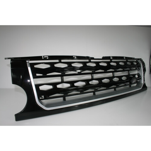 Land Rover Discovery Gloss Black with Gloss Black D4 Mesh and Silver Trim Conversion (2009 - 2013)