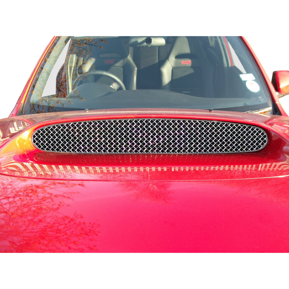 (Silver) Subaru Impreza Sti - Bonnet Scoop Grille (2011 To 2014) Silver 5060448593736