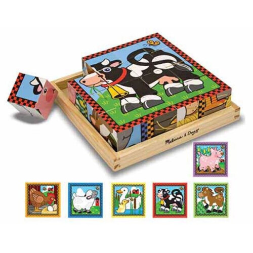 Melissa and Doug 775 Farm Cube Puzzle
