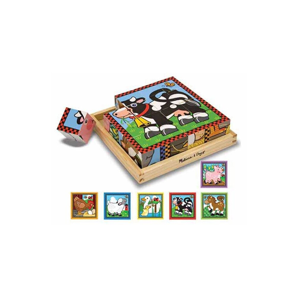 Melissa and Doug 775 Farm Cube Puzzle