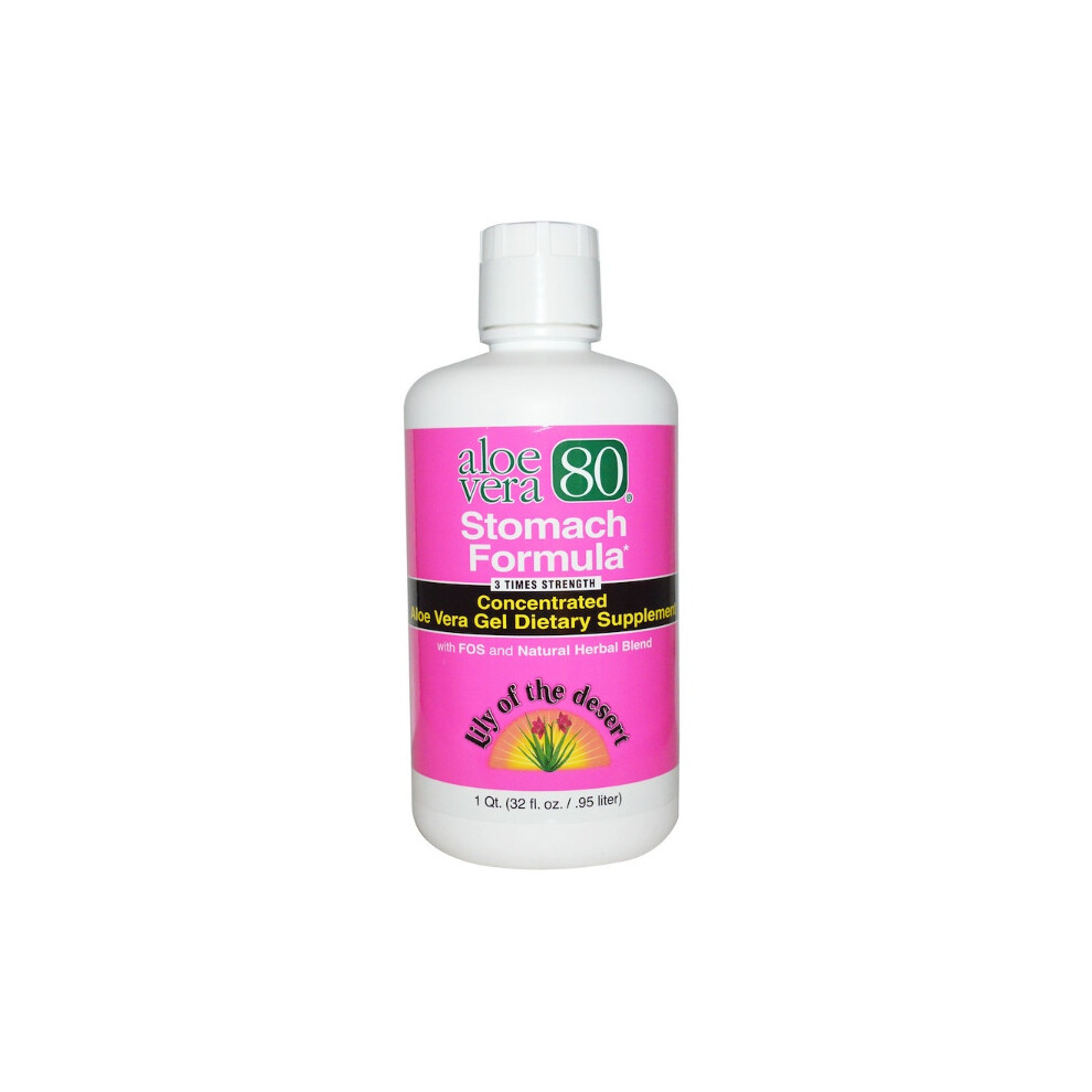 Lily of the Desert, Aloe Vera 80, Stomach Formula, 32 fl oz (.95 L)
