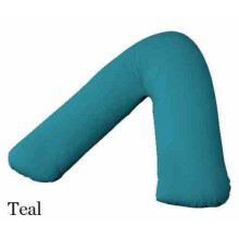 (Teal) V Shaped Pregnancy Orthopedic *PILLOW* Plus Free Polycotton PILLOWCASE in 14 colors