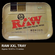 (x3) RAW 1970's Style XXL(Xtra Xtra Large) Metal Rolling Tray