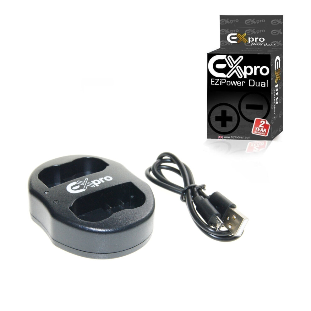 Ex-Pro Nikon En-El5, Enel5 Mh-61, Mh61 Ezi-Power Dual Usb Charger & Usb Cable 5055329068274