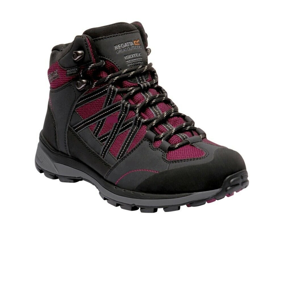 (UK Size 8, Beetroot Ash) Regatta Womens/Ladies Samaris Mid II Hiking Boots
