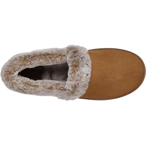 Skechers (7 UK, Chestnut) Skechers Womens Fur Lined Slipper 2