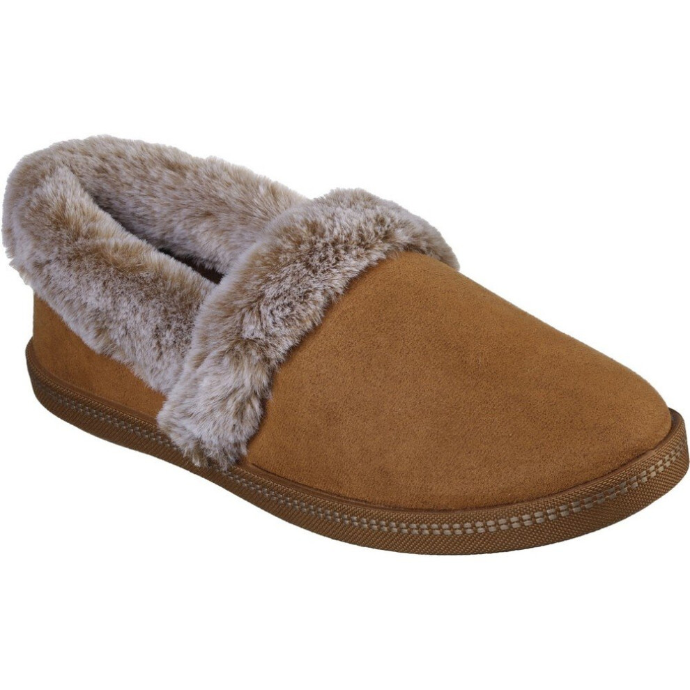 (6 UK, Chestnut) Skechers Womens Fur Lined Slipper