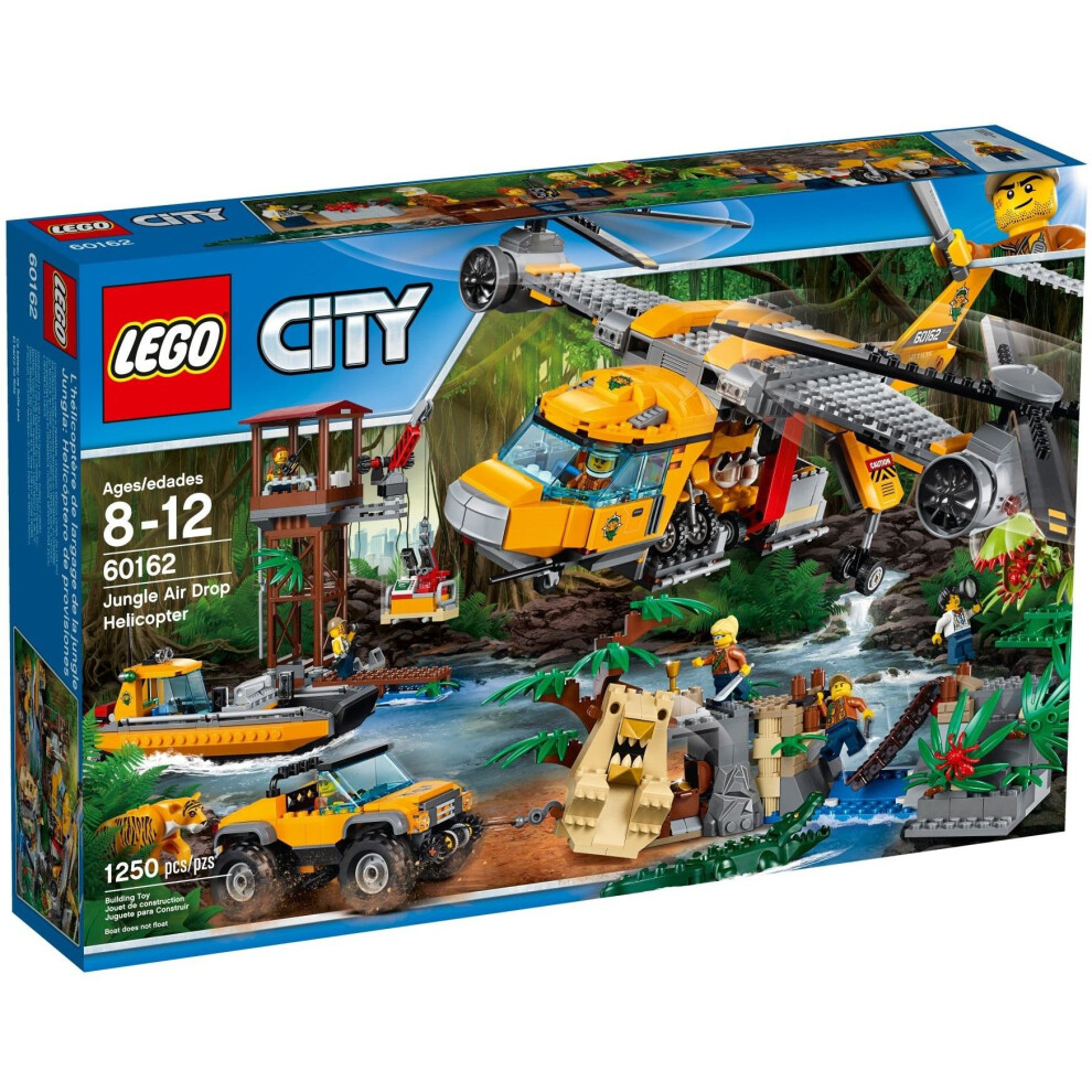 LEGO City Jungle Air Drop Helicopter 60162