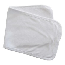Bambini 1025W 2- Ply Terry Burp Cloth White with White Trim