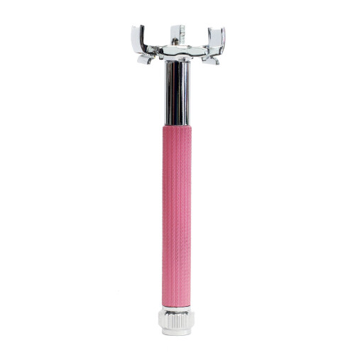 Parker Parker 29L Pink Texture Long Handle Safety Razor 2