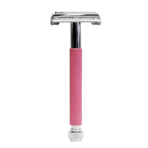 Parker Parker 29L Pink Texture Long Handle Safety Razor