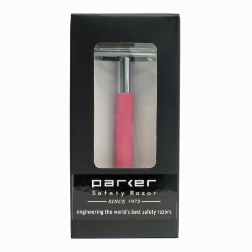 Parker Parker 29L Pink Texture Long Handle Safety Razor 1