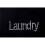 Premier Housewares Black Laundry Bag Dual Handle Clothes Hamper w/ Text Label Polyester Folds Flat 7