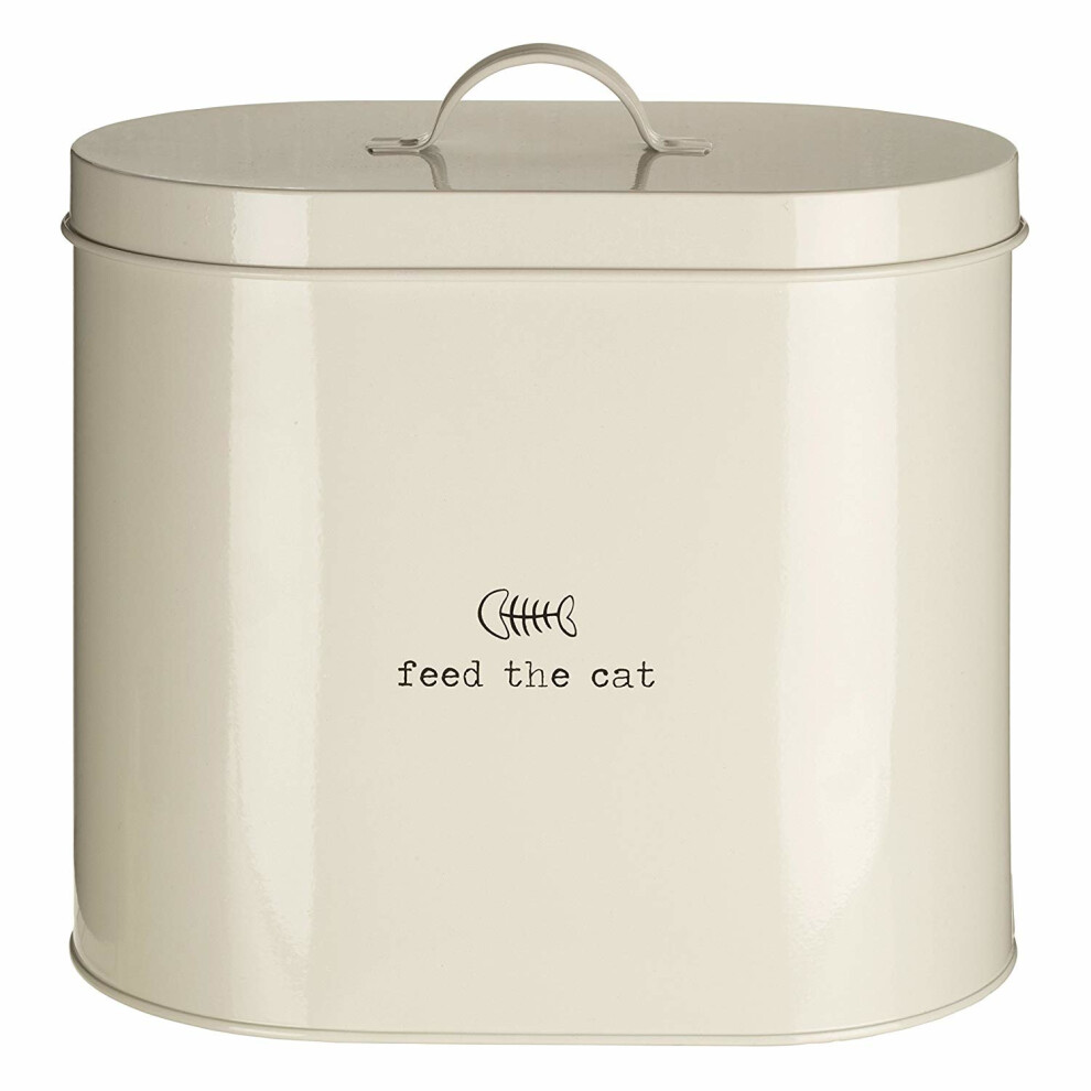 Feed The Cat 6.5 Litre Dry Animal Pet Meal Food Storage Bin Canister Container