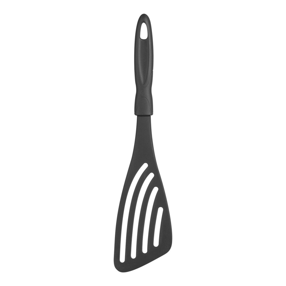 Premier Housewares Durable Strong Nylon Slotted Spatula Cooking Utensils Grey