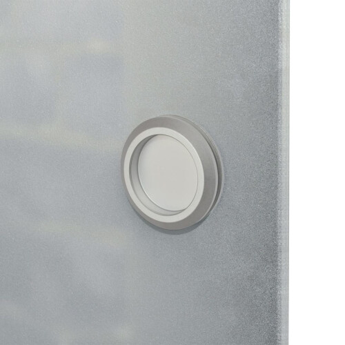VidaXL vidaXL Schiebetür Glas und Aluminium 178 cm Silbern 1