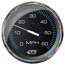 Faria Chesapeake Black 5"  Speedomater 60 Mph Gps