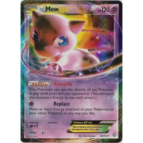 Pokemon Mew EX 46 BW Dragons Exalted Holo