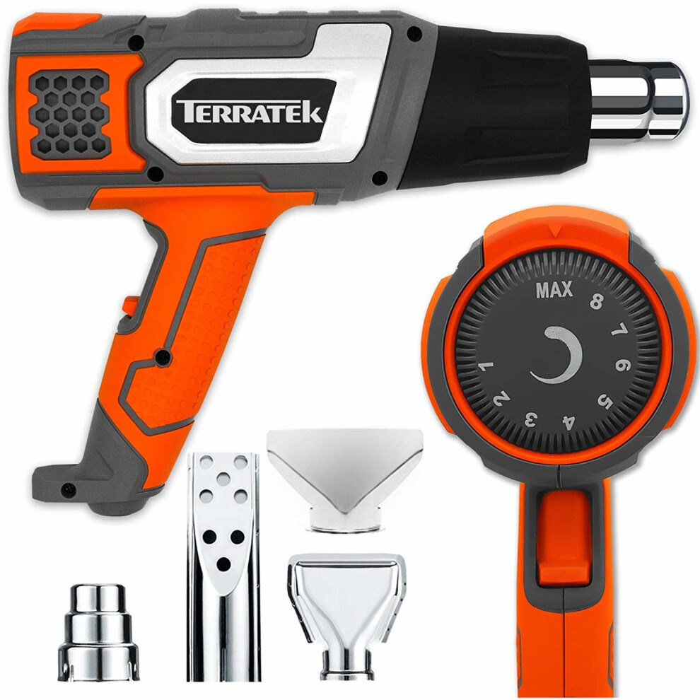 Heat Gun 2000W Variable Temperature Control 80Â°C - 600Â°C Terratek