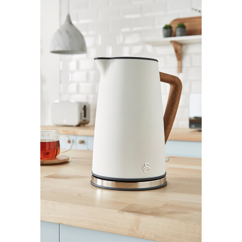 (White) Swan Nordic Kettle & 4 Slice Toaster Set on OnBuy