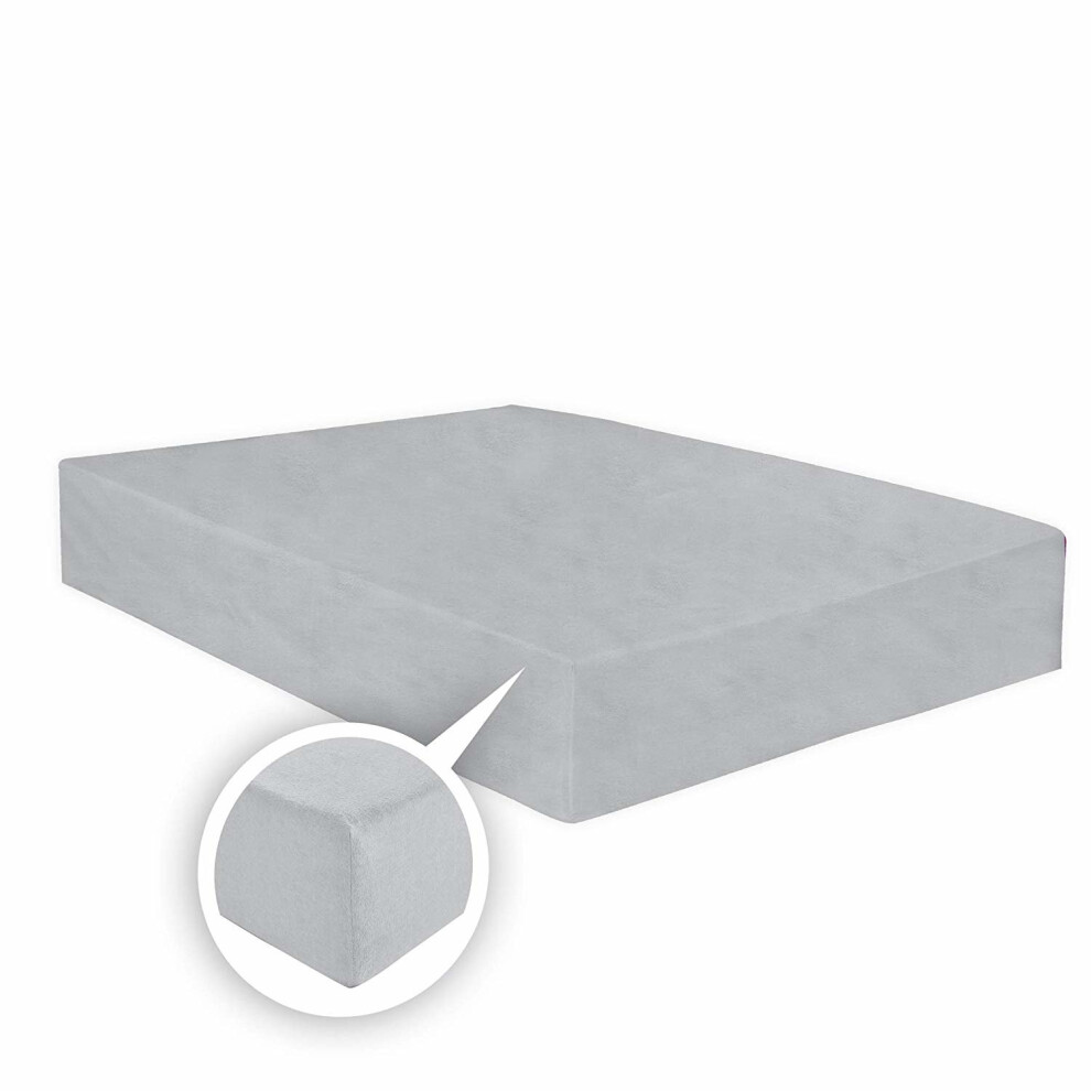 (Flannelette Fitted Bed Sheet (Grey King)) Thermal Flannelette Fitted Sheet 25cm 100% Brushed Soft Cotton