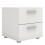 Bedside 2 Drawers in White 1