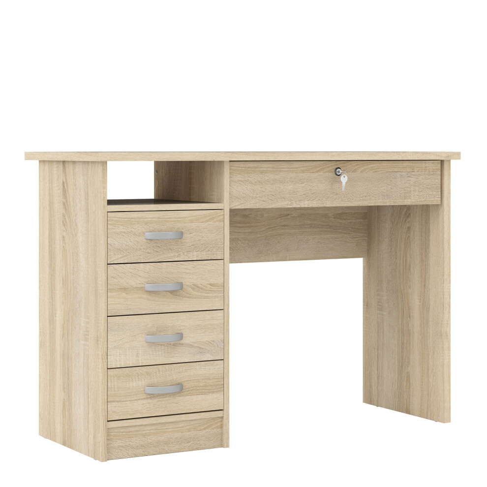 Desk 5 Drawers in Oak