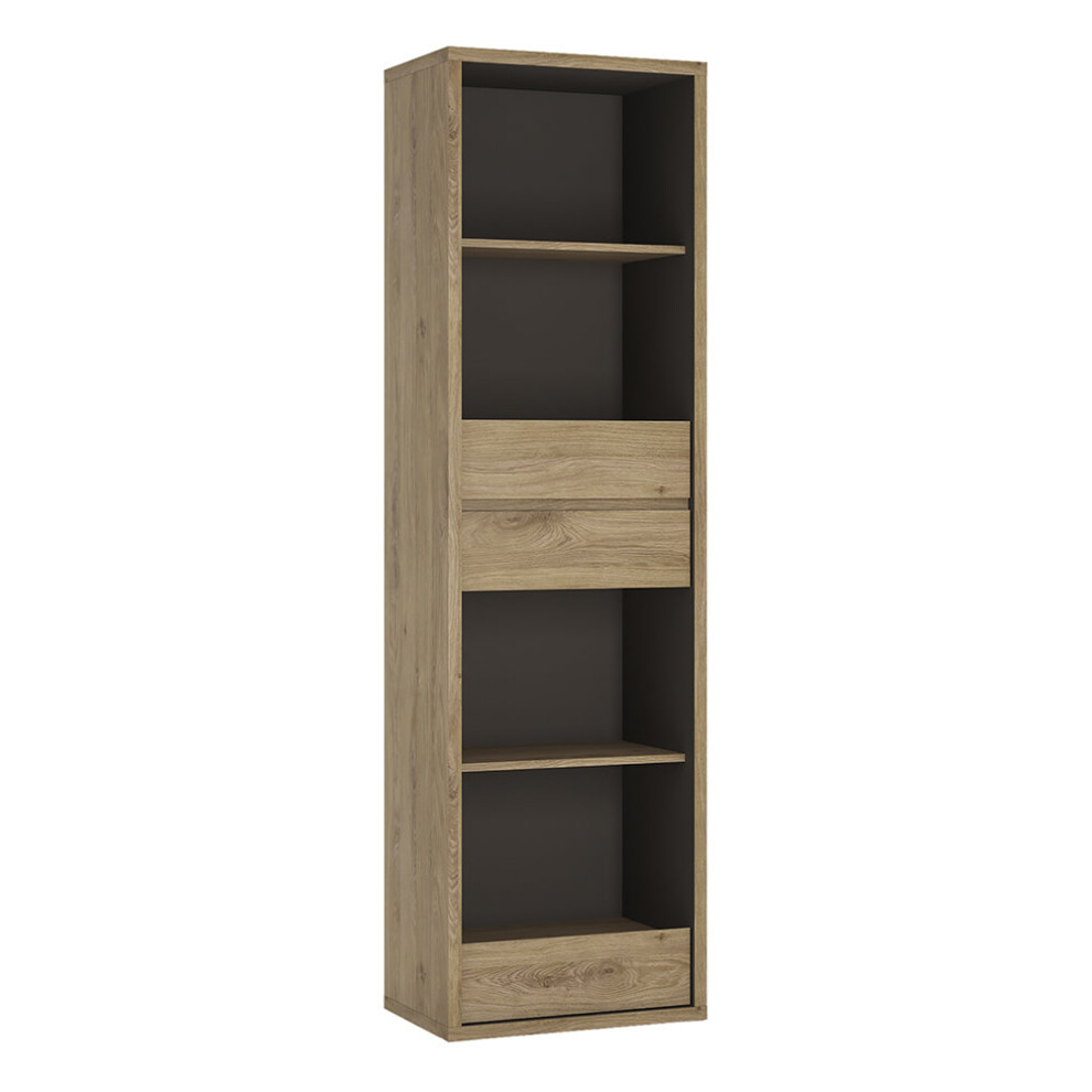 Tall Narrow 3 Drawer bookcase