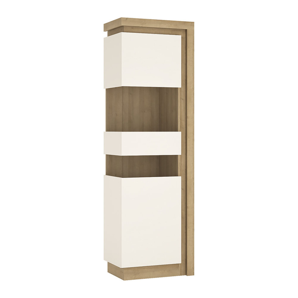 Tall narrow display cabinet (LHD) (including LED lighting)