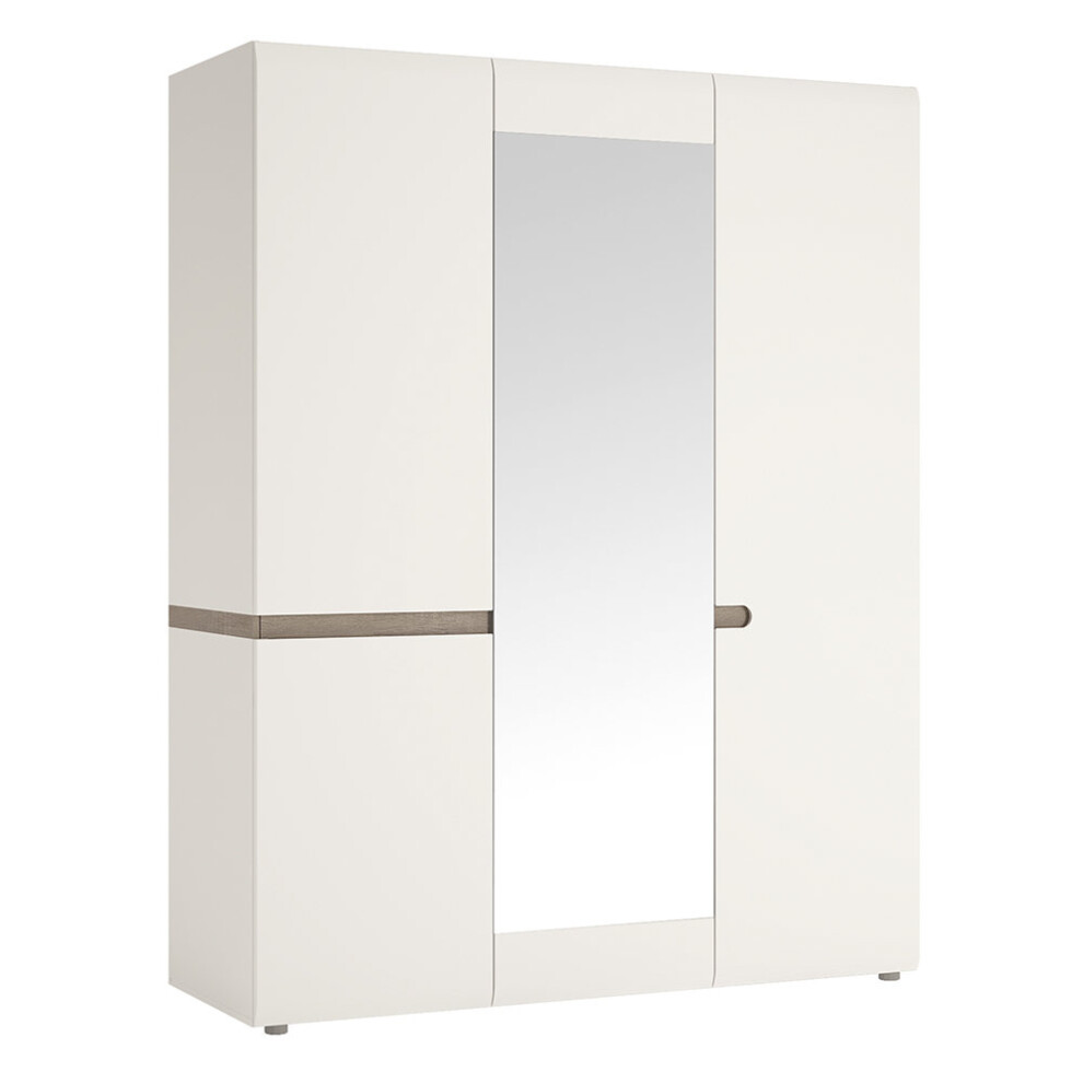 3 Door Robe with mirror and Internal shelving
