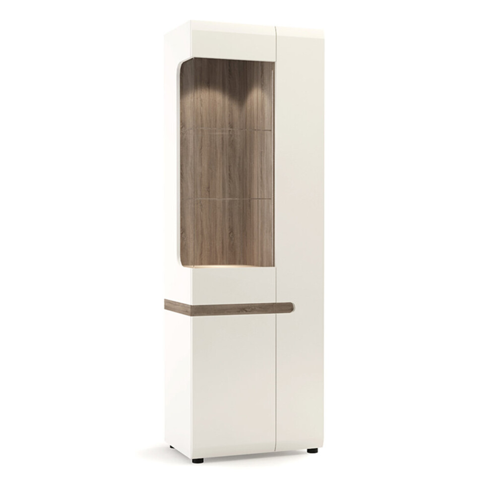 Tall Glazed Narrow Display unit (RHD)