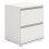 Bedside 2 Drawer in White 1