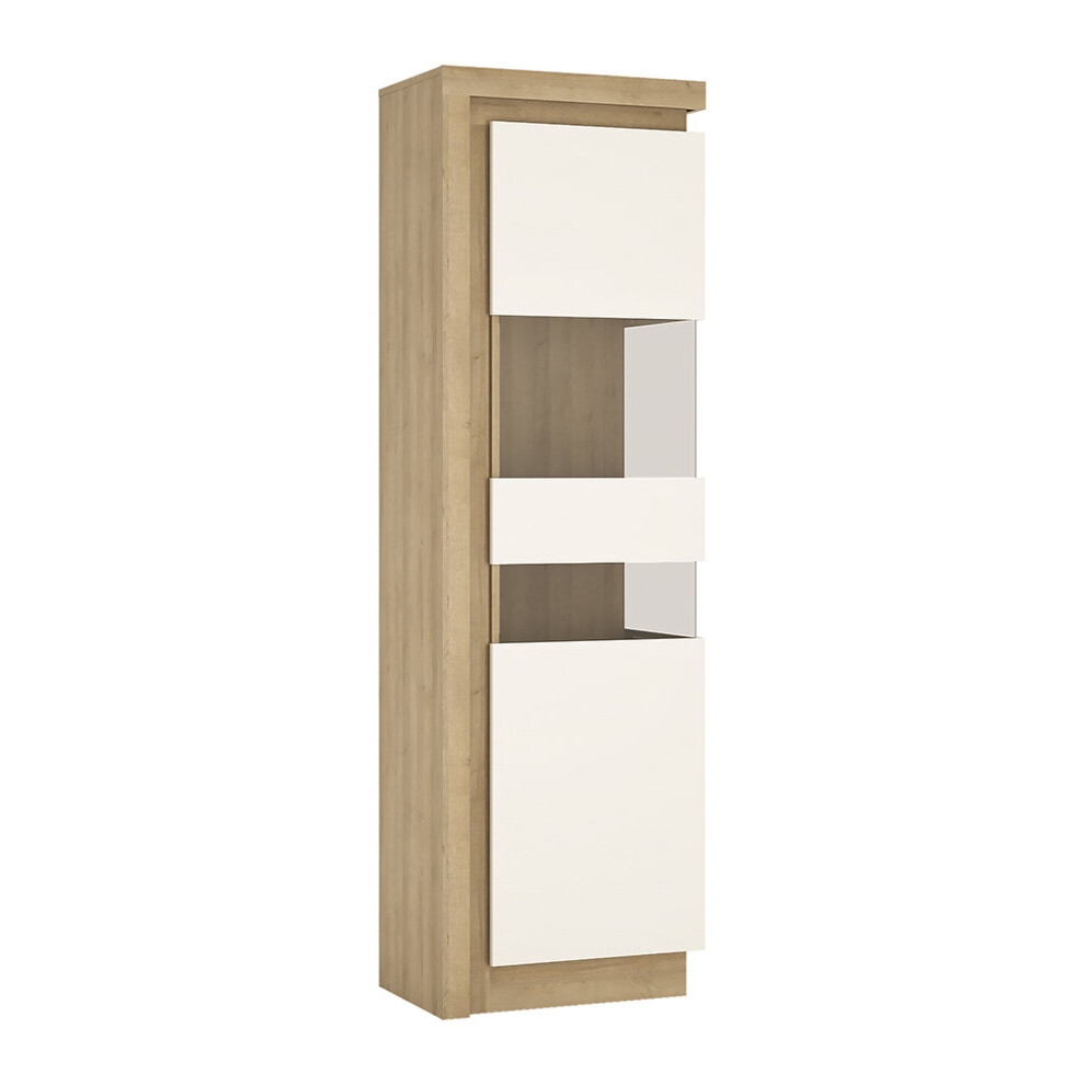 Tall narrow display cabinet (RHD) (including LED lighting)