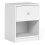 Bedside 1 Drawer in White 1