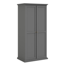 Wardrobe with 2 Doors in Matt Grey
