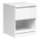 Bedside - 1 Drawer 1 Shelf in White High Gloss 1