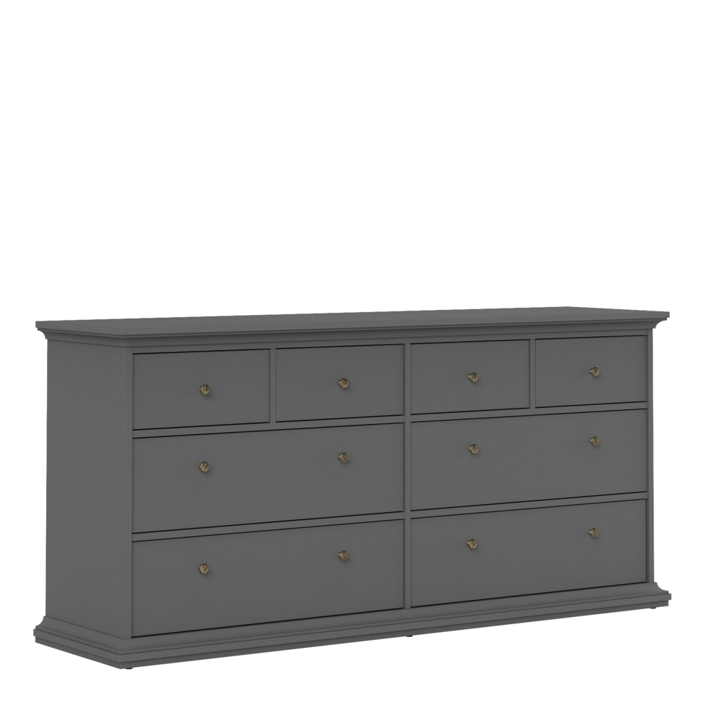 Chest of 8 Drawers in Matt Grey